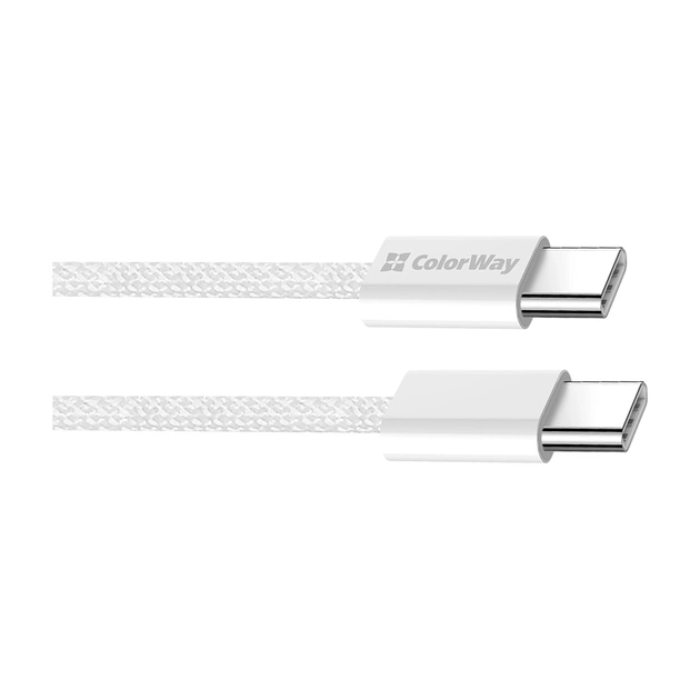 Дата кабель USB-C to USB-C 1.0m 60W 3.0А grey ColorWay (CW-CBPDCC061-GR) - picture 3