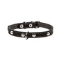 Нашийник для тварин Collar одинарний з прикрасами Ш 14 мм Д 27-35 см чорний (00041) - зменшене зображення 2