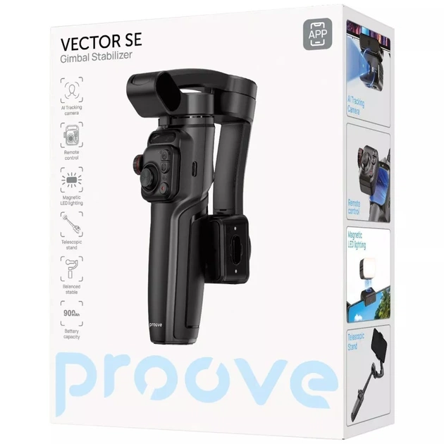 Стабілізатор Proove Vector SE Gimbal Stabilizer Black (MPVS00002001) - зображення 11