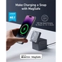 Зарядний пристрій Anker MagGo Wireless Charging Station 15W 3-in-1 Cube Black (Y1811G11) - зменшене зображення 5