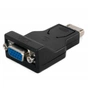 Перехідник Display Port to VGA Extradigital (KBV1756) - зменшене зображення 1
