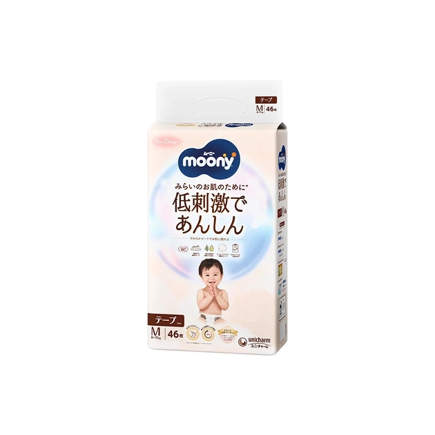 Підгузки Moony Natural M 6-11 кг, 46 шт (4903111241439) - зображення 1
