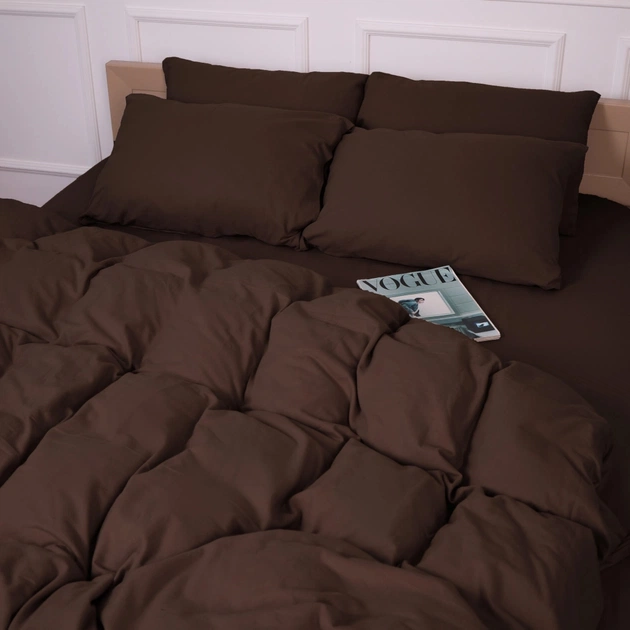 Постільна білизна MirSon 003 Brown Фланель 160х220 Полуторний Євро (2200009648717) - picture 12