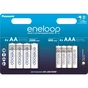 Акумулятор Panasonic AA Eneloop 2000mAh NI-MH * 4 + AAA 800mAh NI-MH * 4 (BK-3MCDE+4MCDE/8CP) - зменшене зображення 1