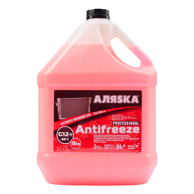 Антифриз Аляsка -30 G12+ червоний 10л (9006) - зображення 1