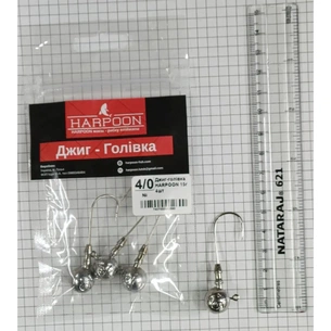 Джиг-голівка Harpoon No.4/0 15г 4шт (7407000012690) зображення 1
