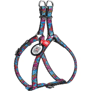 Шлея для собак WAUDOG Nylon з QR паспортом анатомічна "Літо" M (4619) зображення 1