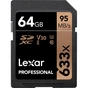 Карта пам'яті Lexar 64GB SDXC class 10 UHS-I U3 V30 633x Professional (LSD64GCB633) - зменшене зображення 1