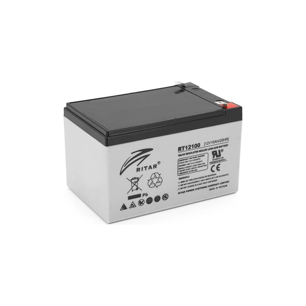 Батарея к ИБП Ritar AGM RT12100, 12V-10Ah (RT12100) - изображение 1