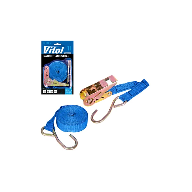 Стяжний ремінь VITOL 1т ST-214- 5 25мм х 5м (ST 214-5) - picture 6