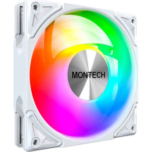Кулер для корпуса MONTECH METAL PRO 12 ARGB PWM WHT - изображение 1