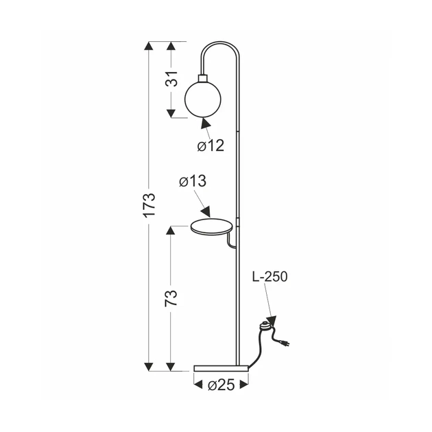 Торшер Candellux 51-00057 VANITY (51-00057) - picture 3