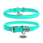Нашийник для тварин WAUDOG Glamour з QR паспортом, круглий, L ментоловий (350713) - зменшене зображення 1