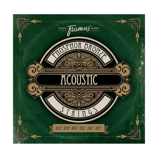 Струни для гітари Framus Phosphor Bronze Medium (12-53) (47220 M) - зображення 1