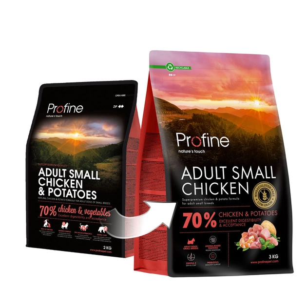 Сухий корм для собак Profine Small Chicken and Potatoes для дорослих собак дрібних порід 3 кг (8595602569991) - зображення 4