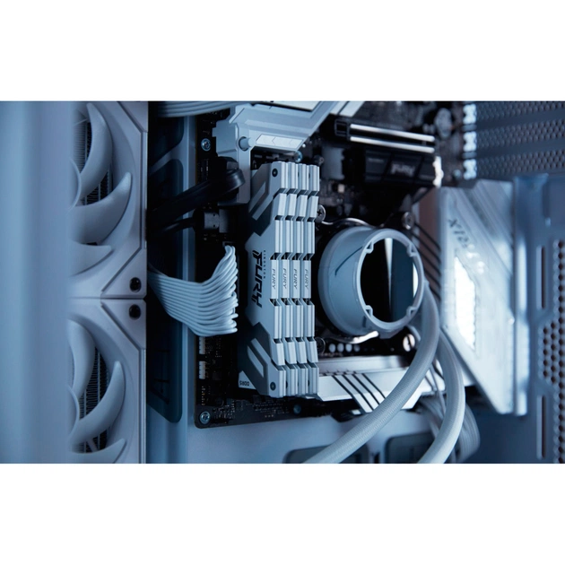 Модуль пам'яті для комп'ютера DDR5 48GB (2x24GB) 8000 MHz Renegade White/Silver Kingston Fury (ex.HyperX) (KF580C38RWK2-48) - picture 8