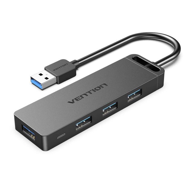 Концентратор Vention USB 3.0 to 4xUSB 3.0 Hub With Power Supply 0.15m black (CHLBB) - picture 1