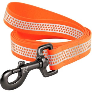 Повідець для собак WAUDOG Waterproof світловідбивний M Ш 20 мм Д 122 см помаранчевий (26044) зображення 1