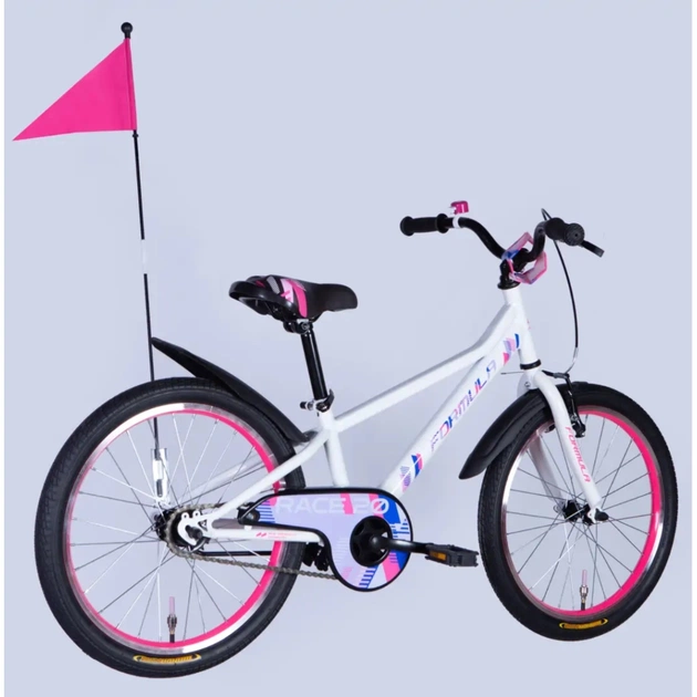 Велосипед Formula 20" Kid RACE BH рама-10" ST 2026 білий з рожевим (OPS-FRK-20-238) - зображення 3