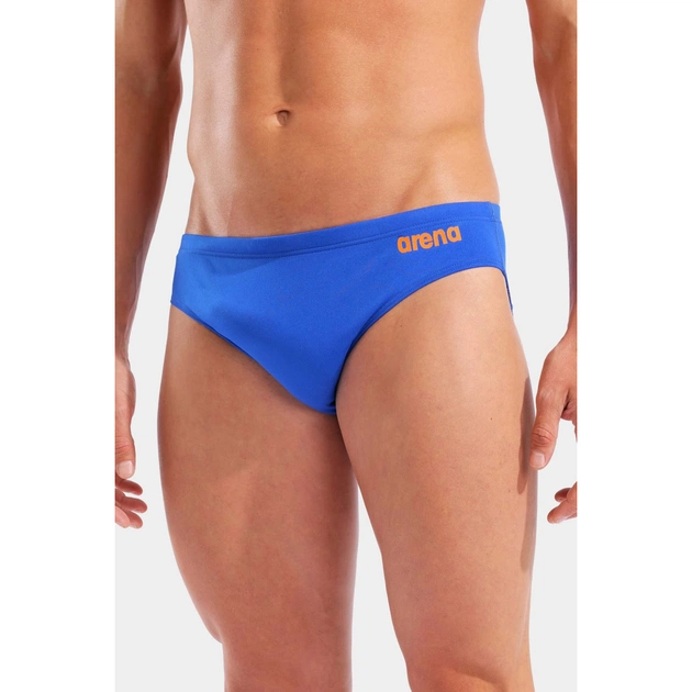Плавки Arena Team Swim Briefs Solid 004773-803 синій, помаранчевий 100 (3468337731269) - зображення 3
