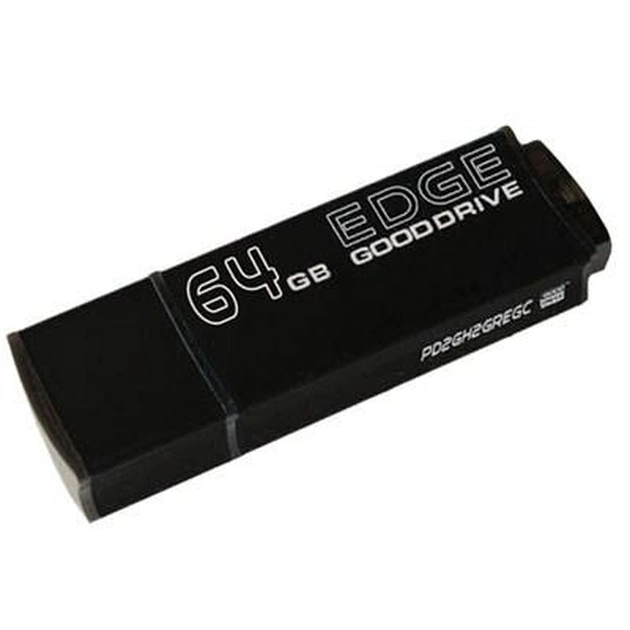 USB флеш накопичувач Goodram 64Gb Edge black (PD64GH2GREGKR9) - изображение 1