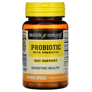 Пробіотики Mason Natural Пробіотик з пребіотиків, Probiotic with Prebiotic, 40 вегета (MAV15884) зображення 1
