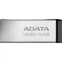 USB флеш накопичувач ADATA 64GB UR350 Silver-Black USB 3.2 (UR350-64G-RSR/BK) - зменшене зображення 1