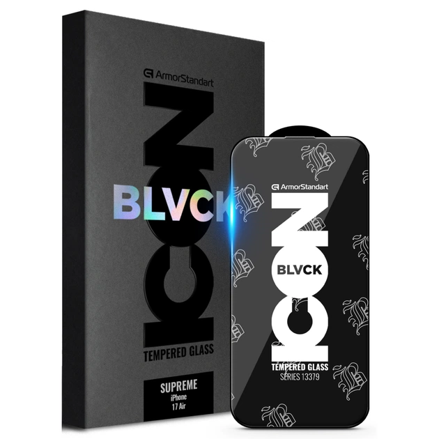 Скло захисне Armorstandart Supreme Black Icon Apple iPhone 17 Air (ARM86402) - picture 1