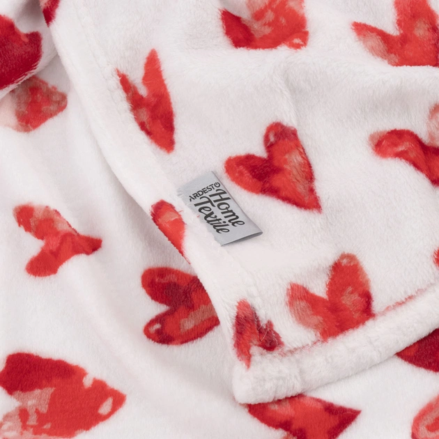 Плед Ardesto Flannel 160х200см, 100% поліестер, сердечка (ART0125PB) - picture 4