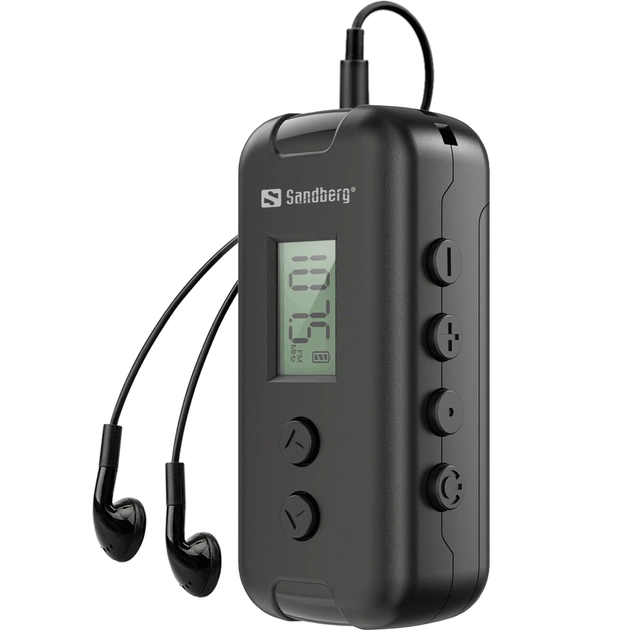 Радіоприймач Sandberg FM кишеньковий (батарейки AAA) з навушниками (421-00) - зображення 5