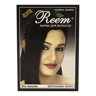 Фарба для волосся Reem Gold Чорна 60 г (8906029310064) зображення 1