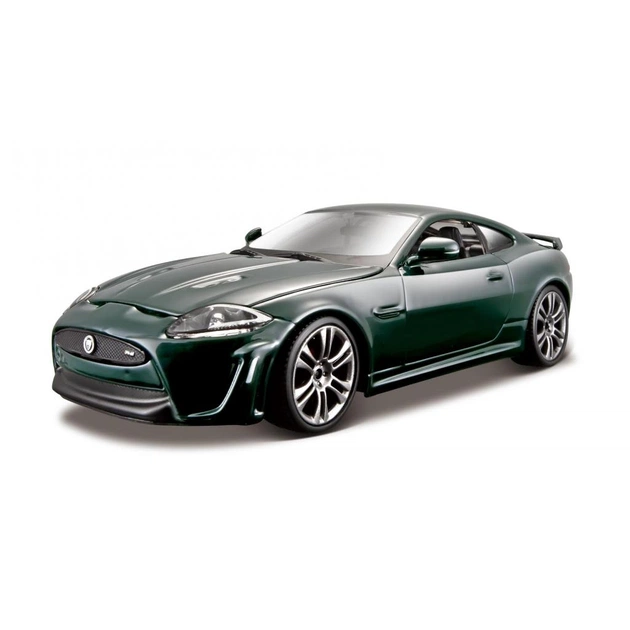 Конструктор Bburago Jaguar XKR-S темно-зеленый 1:24 (18-25118) - изображение 1