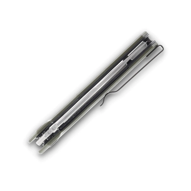 Ніж Hightron Mini Ventura, D2, G10, зелений, сталевий stonewash клинок (HK05GRNS) - зображення 8