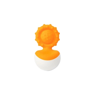 Брязкальце Fat Brain Toys прорізувач-неваляшка dimpl wobl помаранчевий (F2172ML) изображение 1