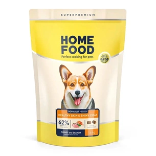 Сухий корм для собак Home Food ADULT MEDIUM Healthy skin and shiny coat з індичкою та лососем 1.6 кг (4820235020385) зображення 1