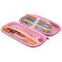 Пенал Cool For School 1 відділення з органайзером фуксія (QT-5634-Rosered) - зменшене зображення 2