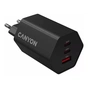 Зарядний пристрій Canyon HEXAGON 65 GaN 65W 2xPD 1xQC EU Black (CND-CHAHEX65B) - зменшене зображення 4