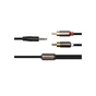 Кабель мультимедійний 3.5mm M to 2xRCA 1.0m PowerPlant (CA912834) - зменшене зображення 2