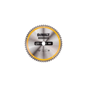 Диск пильний DeWALT СONSTRUCTION ,305 х 30 мм, 60 z, АТВ, 5 град (DT1960) зображення 1