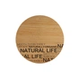 Дошка для нарізання Bergner Natural, d 30x1.5 см, бамбук (BG-4924) - зменшене зображення 1