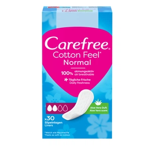 Гігієнічні прокладки Carefree Cotton Aloe з екстрактом бавовни й алое 30 шт. (3574661565040/3574661486147) зображення 1