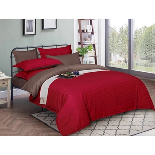Постільна білизна MirSon Satin Stripe 30-0018 + 30-0006 Brendon 175х210 Двоспальна (2200005262894) зображення 1