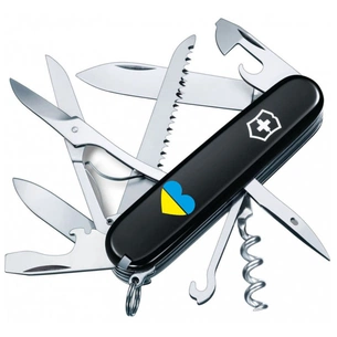 Ніж Victorinox Huntsman Ukraine 91 мм Чорний Серце синьо-жовте (1.3713.3_T1090u) зображення 1