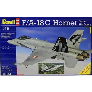 Збірна модель Revell Винищувач-бомбардувальник F/A-18C Hornet Swiss Air Force (4874) зображення 1