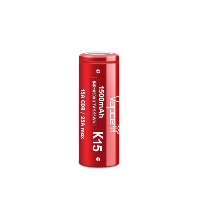 Акумулятор Vapcell 18500 K15 Li-Ion 1500mAh 1шт - зображення 1