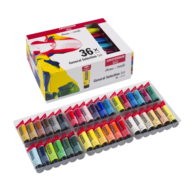 Акрилові фарби Royal Talens Amsterdam General Selection 36 кольорів по 20 мл (8712079456825) - picture 3