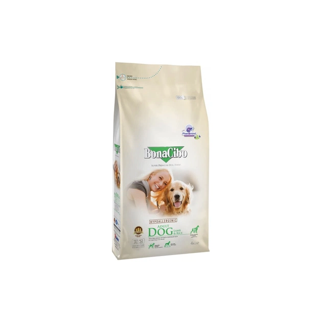Сухой корм для собак BonaCibo Adult Dog Lamb&Rice 4 кг (BC406168) - изображение 1