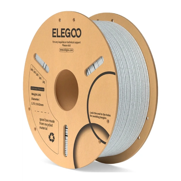 Пластик для 3D-принтера ELEGOO PLA 1кг, 1.75мм, marble (50.203.0113) - изображение 1
