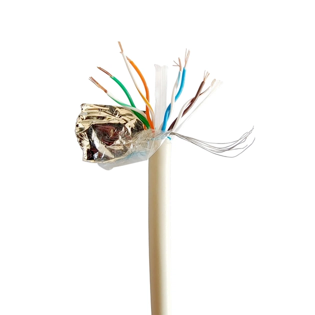 Кабель мережевий FTP 100м, cat 6, CCA, AWG23, Patchkabel Cablexpert (FPC-6004-L/100) - изображение 1