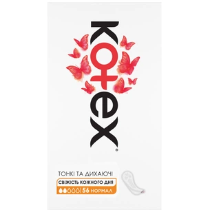 Щоденні прокладки Kotex Normal 56 шт. (5029053548289/5029053548050) зображення 1